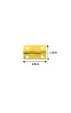 12 pcs Mini Hinges with Screws – Small Brass Hardware for Wooden Boxes, Models & Furniture