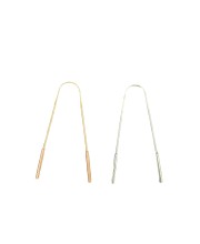 Stainless Steel & Copper Tongue Cleaner Set of – 7 Pack Oral Hygiene Tongue Scrapers for Adults Anti-Gag Design for Fresh Breath