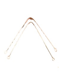 Pure Copper Tongue Cleaner Scraper – 100% Natural Oral Hygiene Tool – Rust-Free, Durable, Eco-Friendly Tongue Scraper for Fresh Breath – Ayurvedic Dental Care for Adults & Kids – 2 Pack