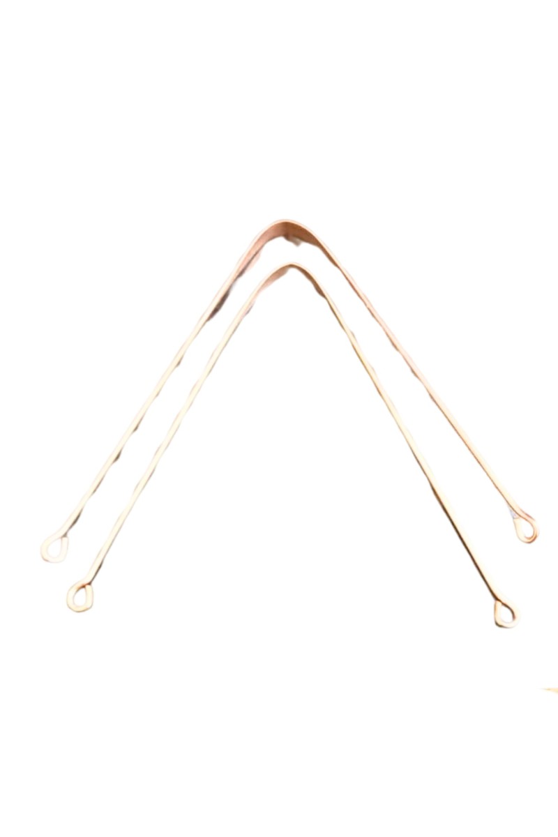 Pure Copper Tongue Cleaner Scraper – 100% Natural Oral Hygiene Tool – Rust-Free, Durable, Eco-Friendly Tongue Scraper for Fresh Breath – Ayurvedic Dental Care for Adults & Kids – 2 Pack