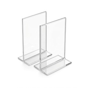 Transparent Acrylic T Shape Display Stand (8 × 6 × 4 cm) – Clear Photo Holder, Price Tag Holder, Table Sign Holder for Shop Counter, Office Desk, Menu Card & Photo Display (pack of 2) Transparent Acrylic T Shape Display Stand (8 × 6 × 4 cm) – Clear Photo Holder, Price Tag Holder, Table Sign Holder for Shop Counter, Office Desk, Menu Card & Photo Display (pack of 2)