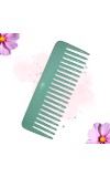 Hi Tech Sales Hair Wide Tooth Comb Detangling Frizz off detangler hair comb for Curly, long Hair & any type Hair, Wet, Dry. Shampoo Comb. Pack of 1 (Green)