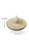 Handcrafted Wooden Dhoop Dani | Traditional Incense Burner with Lid – Natural Finish