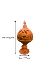 Clay Terracotta Diya for Puja & Diwali | Handmade Earthen Oil Lamp for Home Temple, Festival & Spiritual Décor (23inch/7.5cm)