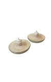 Handcrafted Wooden Dhoop Dani | Traditional Incense Burner with Lid – Natural Finish