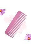 Hi Tech Sales Hair Wide Tooth Comb Detangling Frizz off detangler hair comb for Curly, long Hair & any type Hair, Wet, Dry. Shampoo Comb. Pack of 1 (Pink)