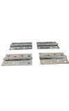 Stainless Steel Door Hinges – Heavy Duty Butt Hinges for Doors, Cabinets & Furniture | Rust-Resistant Smooth Movement | Pack of 4 (4x2.5 inch) (Medium)