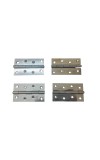 Stainless Steel Door Hinges – Heavy Duty Butt Hinges for Doors, Cabinets & Furniture | Rust-Resistant Smooth Movement | Pack of 4 (4x2.5 inch) (Medium)