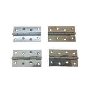 Stainless Steel Door Hinges – Heavy Duty Butt Hinges for Doors, Cabinets & Furniture | Rust-Resistant Smooth Movement | Pack of 4 (4x2.5 inch) (Medium)
