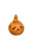 Clay Terracotta Diya for Puja & Diwali | Handmade Earthen Oil Lamp for Home Temple, Festival & Spiritual Décor (23inch/7.5cm)
