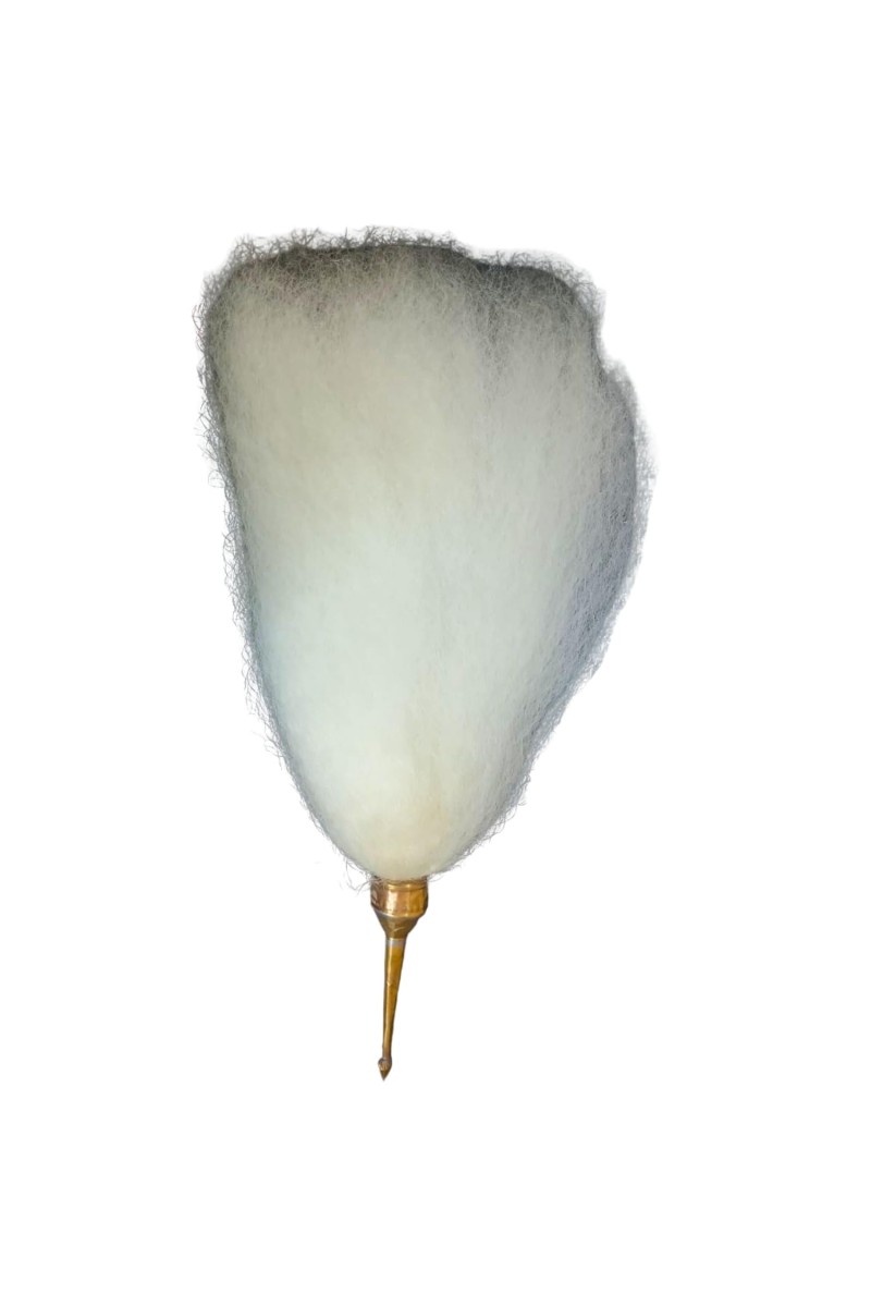 Brass Handle Puja Chamar/Chaur (Chawar) for Temple Rituals | Sacred Worship Accessory for Aarti, Bhajan & Ceremonies | Puja Chamor for Mandir Use