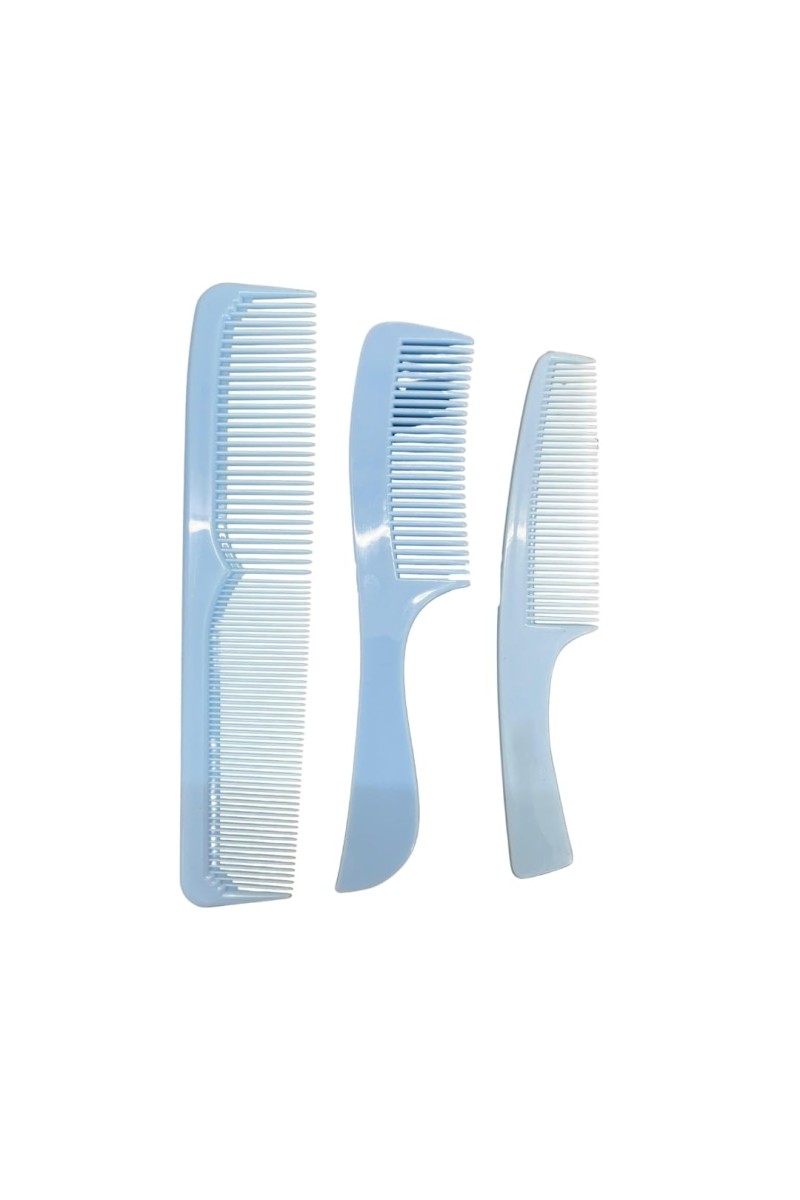 Premium Women Hair Combs Set Detangling Styling AntiStatic Lightweight Hairbrush for Thick Thin Curly Straight Hair (pack of 3) 8.5x1.5 inch, 8x1.5 inch, 7.5x1.5 inch