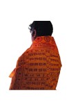 HiTechMart Men's Cotton Mahakal Printed Kurta(XXL) with Namavali Combo – Spiritual Hindu Outfit for Puja, Yoga, Meditation Multicolour