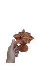 Handicrafts Handmade Traditional Terracotta Pancha Pradeep (Pancha Diya) with Dhoop Stand for Diwali and Puja – Perfect for Home Décor