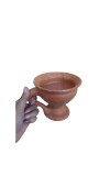 Handcrafted Clay Dhunuchi for Puja – Traditional Terracotta Incense Holder for Religious Rituals & Ceremonies