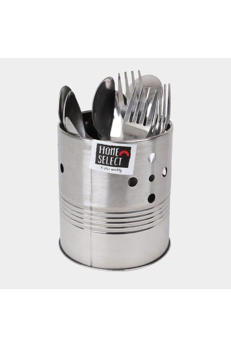 Hitech Sales Stainless Steel Utensil Stand – Durable Steel Holder for Kitchen Tools & Cutlery
