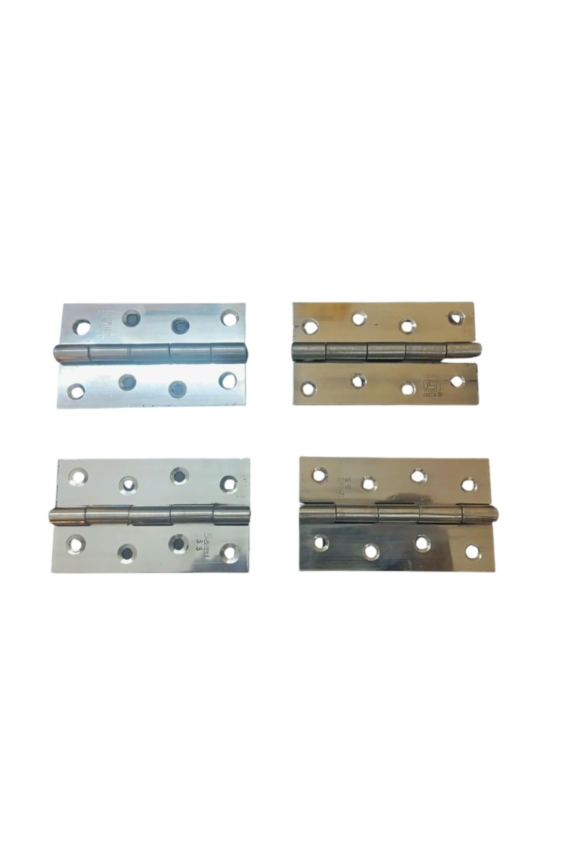 Stainless Steel Door Hinges – Heavy Duty Butt Hinges for Doors, Cabinets & Furniture | Rust-Resistant Smooth Movement | Pack of 4 (5 x2.5 inch)