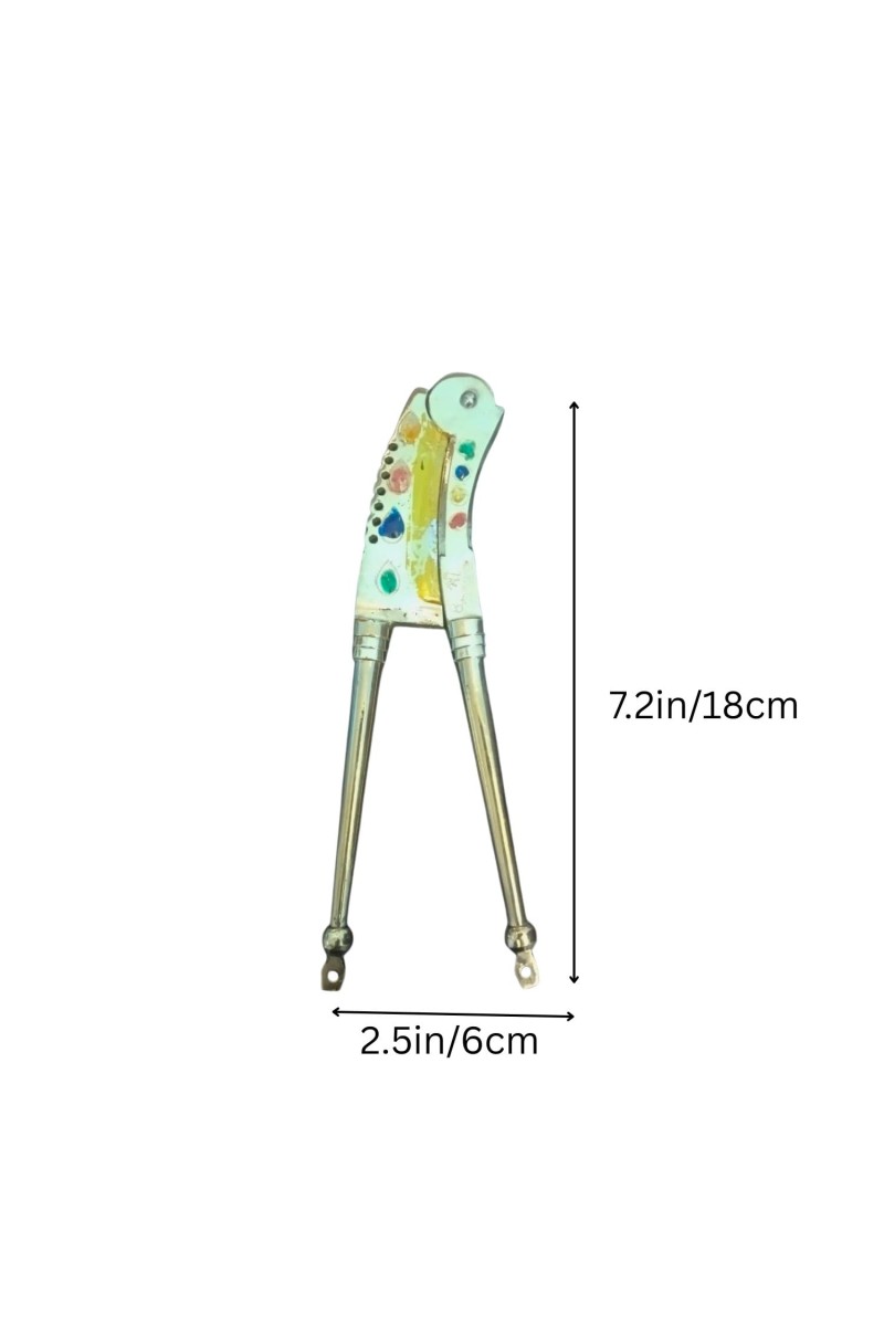 Brass Supari Cutter with Long Handles – Heavy Duty Betel Nut Cutter, Easy to Use Portable Cutter Tool for Home Manual Hand Operated Kitchen Tool