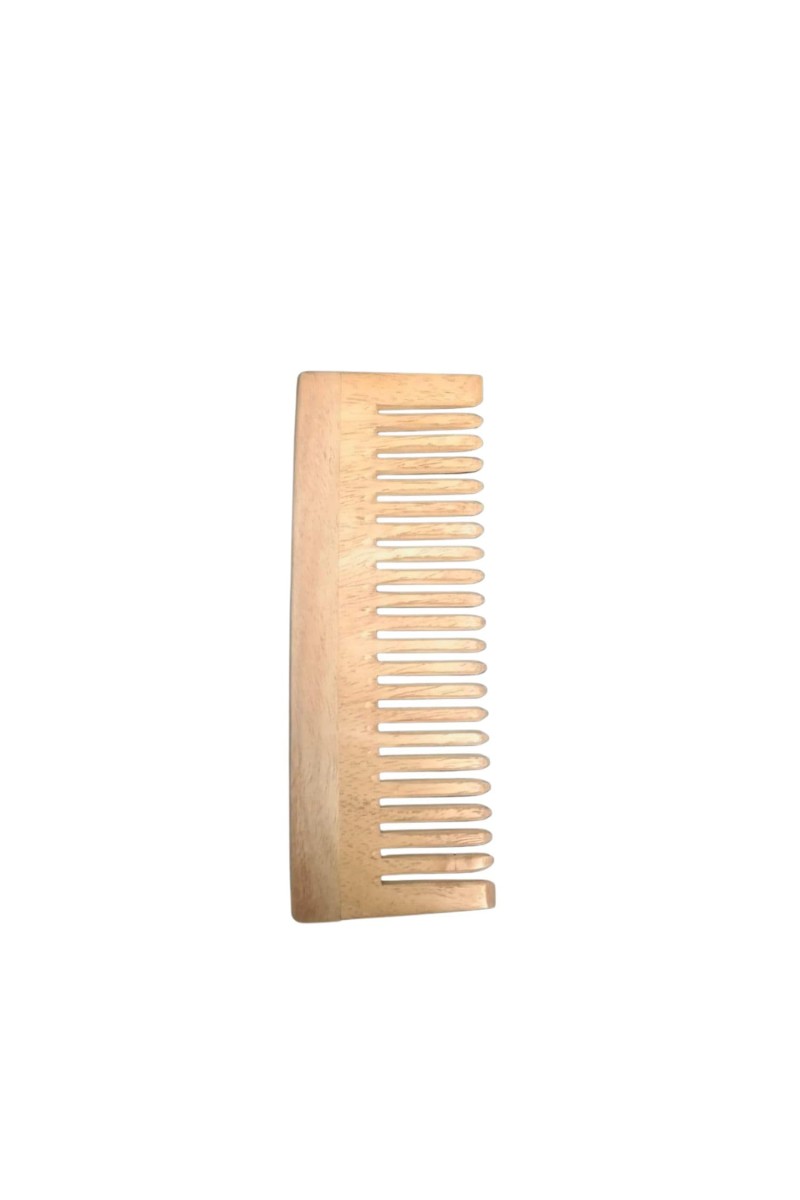 Premium Natural Wooden Hair Comb – Wide Tooth Detangling Comb – Anti-Static & Frizz Control – Gentle Scalp Massage for All Hair Types (Set of 2)