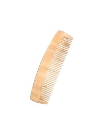 Natural Wooden Hair Comb | Curved Wood Comb for Smooth Detangling | Anti-Static, Gentle Scalp Massage Comb for Men & Women (small)