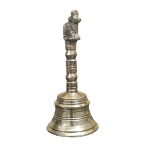 HiTechMart Traditional Brass Hand Bell with Nandi Design – Antique Finish for Puja HiTechMart Traditional Brass Hand Bell with Nandi Design – Antique Finish for Puja