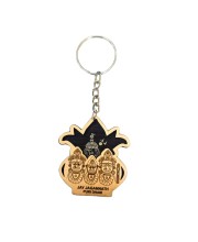 Jagannath Puri Dham Wooden Keychain | Lord Jagannath Balabhadra Subhadra Engraved MDF Key Ring | Spiritual Religious Keychain for Bike, Car & Home