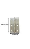 Stainless Steel Door Hinges (4 Pieces) – Durable 3 Inch Butt Hinges for Doors, Cabinets & Windows | Rust-Free, Smooth Movement, Heavy Duty Hardware Fittings (3x2 inch)