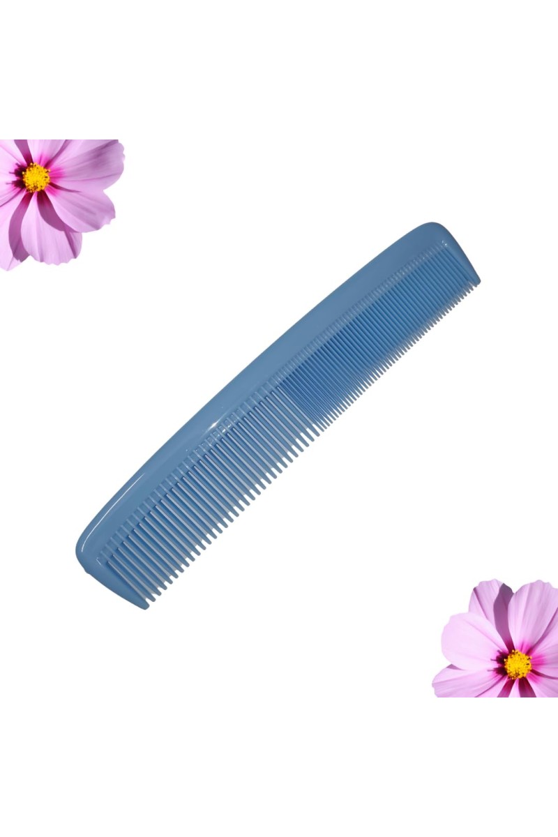Hi Tech Sales Grooming Hair Combs for Men and Women Wide Tooth Comb Detangling Frizz off detangler hair comb for Curly, long Hair & any type Hair, Wet, Dry. Shampoo Comb. Pack of 1 (Sky)