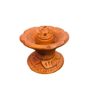 Handmade Terracotta Dhoop Dani for Puja | Clay Incense Burner for Dhoop | Traditional Mitti Dhoop Stand for Home Temple & Mandir
