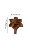 Handicrafts Handmade Traditional Terracotta Pancha Pradeep (Pancha Diya) with Dhoop Stand for Diwali and Puja – Perfect for Home Décor