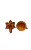Panch Pradeep with Dhunuchi Combo - Traditional Handcrafted Terracotta 5-Lamp Oil Holder & Incense Holder for Pooja, Religious Ceremonies, Diwali, and Festivals