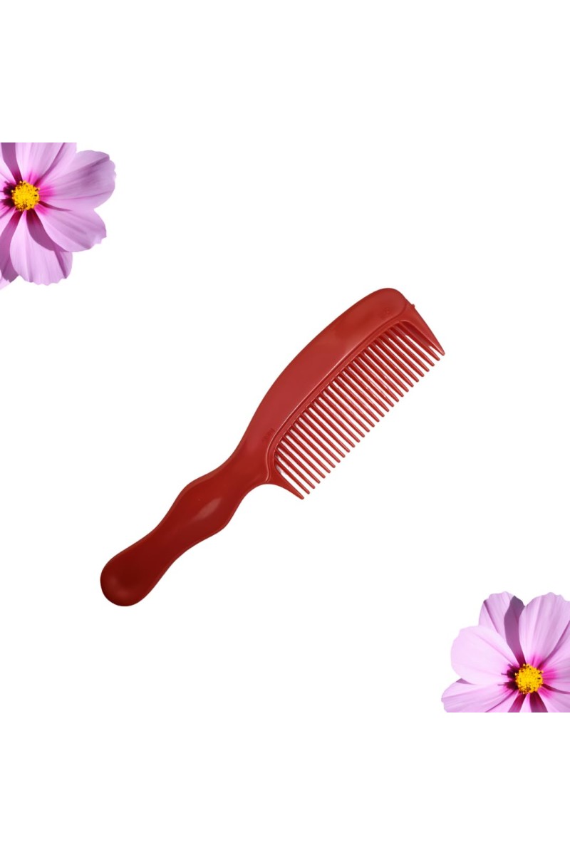 HiTech Sales Detangling Premium Dressing Hair Comb for Men,Women Comb | Detangling Frizz off detangler hair comb for Curly, long Hair & any type Hair Pack of 1 (Red)