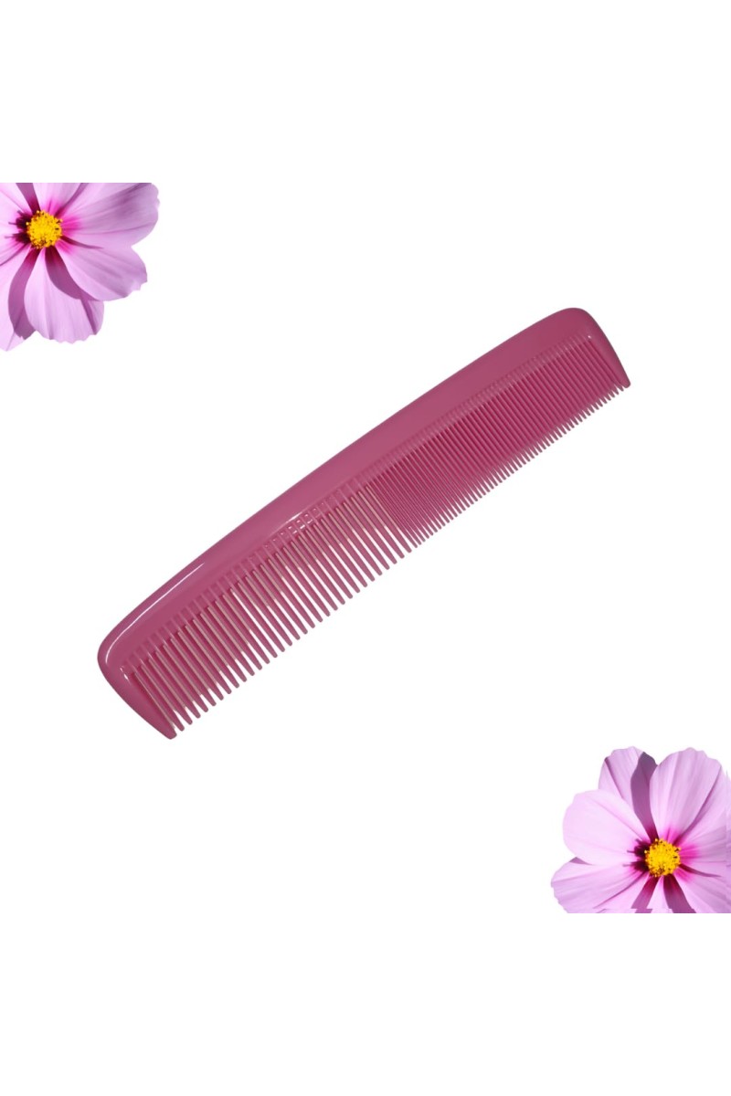 Hi Tech Sales Grooming Hair Combs for Men and Women Wide Tooth Comb Detangling Frizz off detangler hair comb for Curly, long Hair & any type Hair, Wet, Dry. Shampoo Comb. Pack of 1 (Pink)