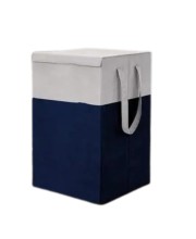 Foldable Laundry Basket with Lid & Handles – Collapsible Storage Hamper for Clothes, Toys & Dirty Laundry – Durable Fabric Organizer Bag for Home, Bedroom & Bathroom Use