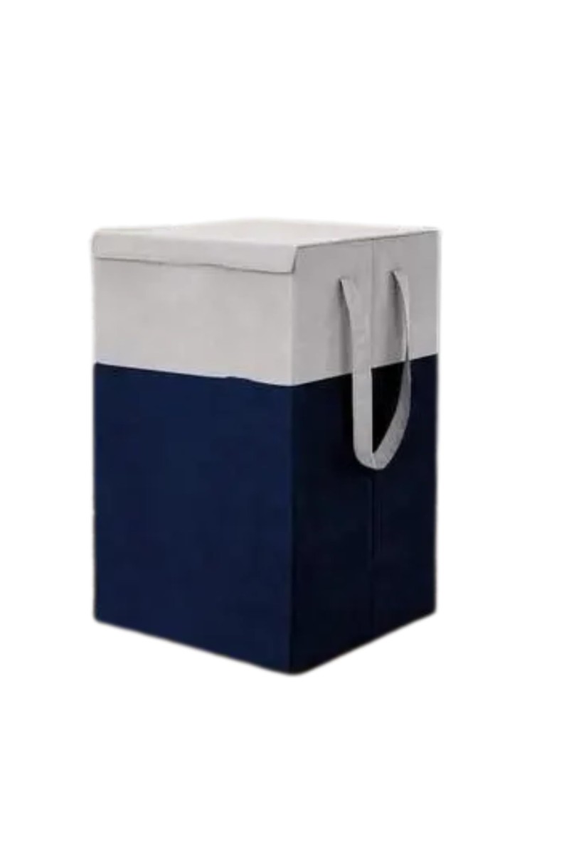 Foldable Laundry Basket with Lid & Handles – Collapsible Storage Hamper for Clothes, Toys & Dirty Laundry – Durable Fabric Organizer Bag for Home, Bedroom & Bathroom Use