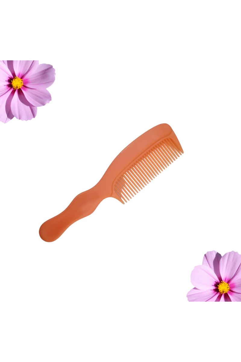 HiTech Sales Detangling Premium Dressing Hair Comb for Men,Women Comb | Detangling Frizz off detangler hair comb for Curly, long Hair & any type Hair Pack of 1 (orange)