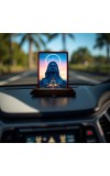 Car Desk/Table Top Lord Shiva Wooden Photo Stand 3x4 Inches, Compact & Stylish Spiritual Display For Car, Home & Office (Pack Of 1) (F14620)