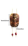 Handcrafted Terracotta Hindu Deity Hanging with Ganesha Design | Decorative Wall Hanging for Home, Entrance & Temple Decor | Traditional Door Hanging | Copper Finish Ornament