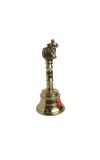 Brass Nandi Ghanti Ganti Bell for Home Mandir Puja 4 inch Brass Bell puja Religious Ceremonies Small Temple Rituals Religious inches