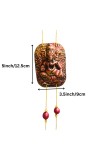 Handcrafted Terracotta Hindu Deity Hanging with Ganesha Design | Decorative Wall Hanging for Home, Entrance & Temple Decor | Traditional Door Hanging | Copper Finish Ornament