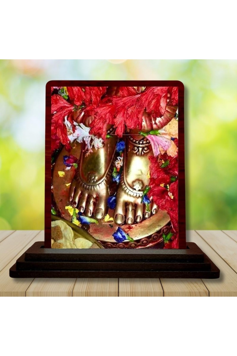 Car Desk/Table Top Maa Tara Wooden Photo Stand â€“ 3x4 Inches, Compact & Stylish Spiritual Display For Car, Home & Office (Pack Of 1) (F14580)