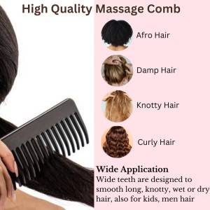 Hi Tech Sales Hair Wide Tooth Comb Detangling Frizz off detangler hair comb for Curly, long Hair & any type Hair, Wet, Dry. Shampoo Comb. Pack of 1 (Pink) Hi Tech Sales Hair Wide Tooth Comb Detangling Frizz off detangler hair comb for Curly, long Hair & any type Hair, Wet, Dry. Shampoo Comb. Pack of 1 (Pink)