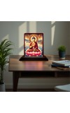Car Desk/Table Top Lord Buddha Wooden Photo Stand 3x4 Inches, Compact & Stylish Spiritual Display For Car, Home & Office (Pack Of 1) (F14460)