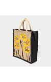 Brink Women's Black Jute Tote Bag - (M582)