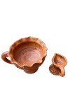 Traditional Dhunuchi Pradeep Clay Incense Burner Puja Diya for Durga Puja Aarti Pooja Decor