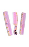 Hitech Sales Floral Hair Comb Set 3-Piece for Women and Girls Durable & Stylish Grooming Essentials (Color may vary)