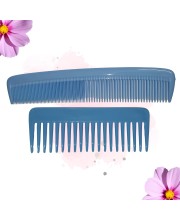 Hi Tech Sales Green Dressing Hair Comb & Wide Tooth Shampoo Comb for Men & Women | Pack of 2 (Sky)