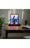 Car Desk/Table Top Lord Shiva Wooden Photo Stand 3x4 Inches, Compact & Stylish Spiritual Display For Car, Home & Office (Pack Of 1) (F14425)
