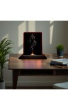 Car Desk/Table Top Lord Shiva Wooden Photo Stand 3x4 Inches, Compact & Stylish Spiritual Display For Car, Home & Office (Pack Of 1) (F14407)