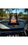 Car Desk/Table Top Lord Vishnu Wooden Photo Stand 3x4 Inches, Compact & Stylish Spiritual Display For Car, Home & Office (Pack Of 1) (F14405)